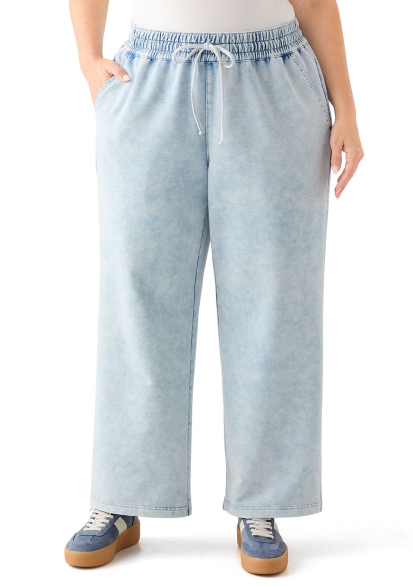 Womens Cozy Pull-On Jeans