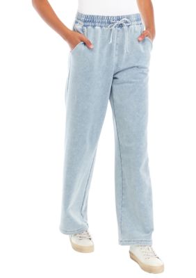 Vanilla Star Women's Ultra Cozy Denim Pull On Jeans, XL