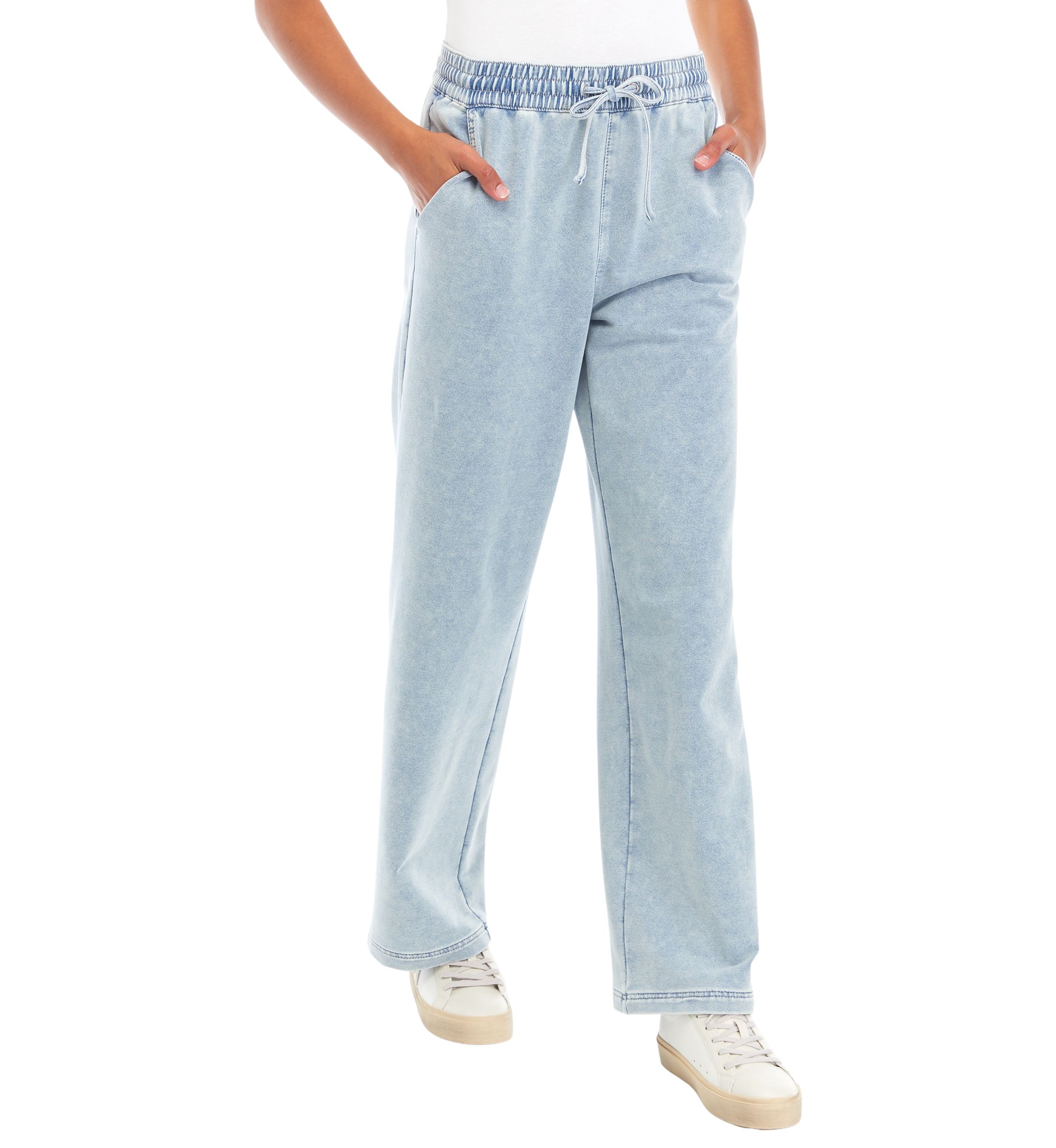 Juniors Ultra Cozy Denim Pull On Jeans