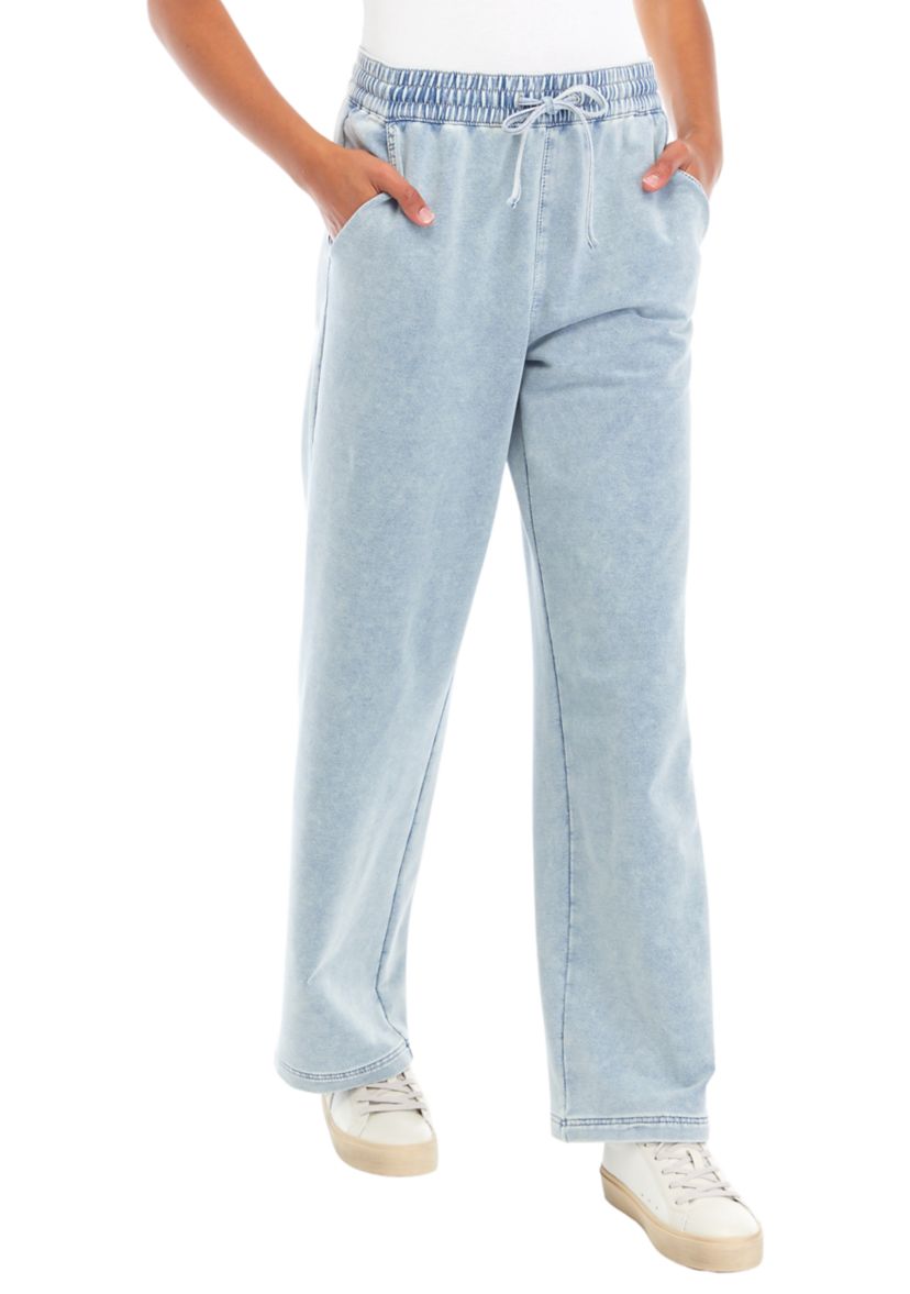 Juniors Ultra Cozy Denim Pull On Jeans