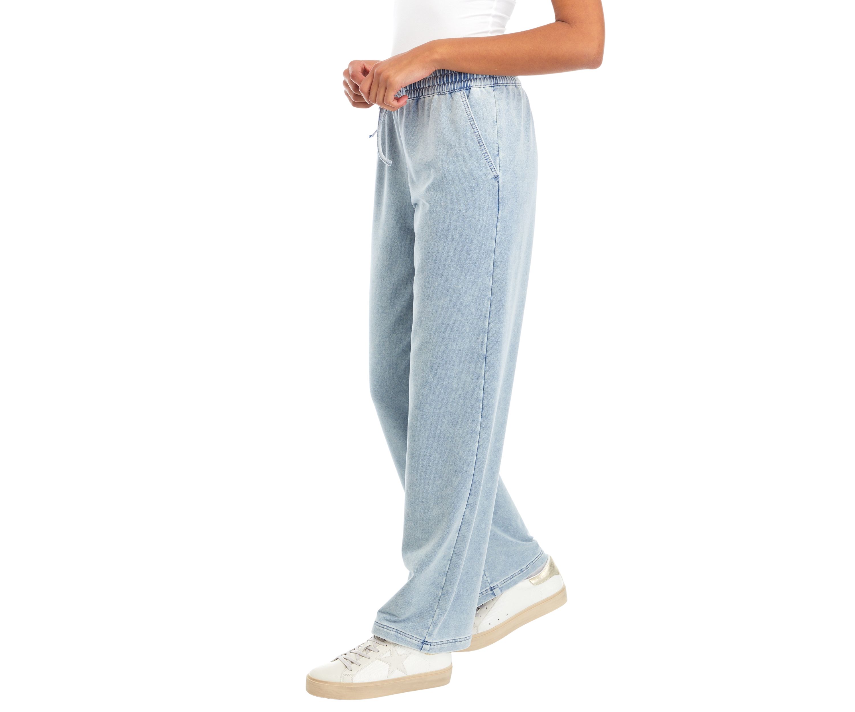 Juniors Ultra Cozy Denim Pull On Jeans