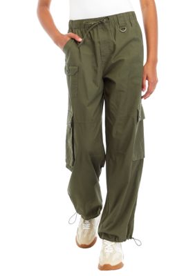 Juniors' Cargo Parachute Pants