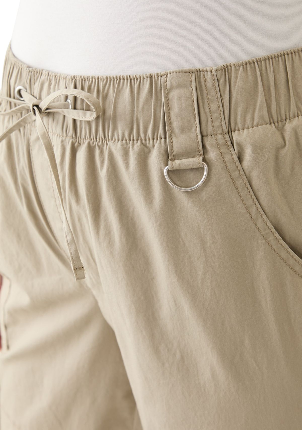 Plus Size Cargo Parachute Pants