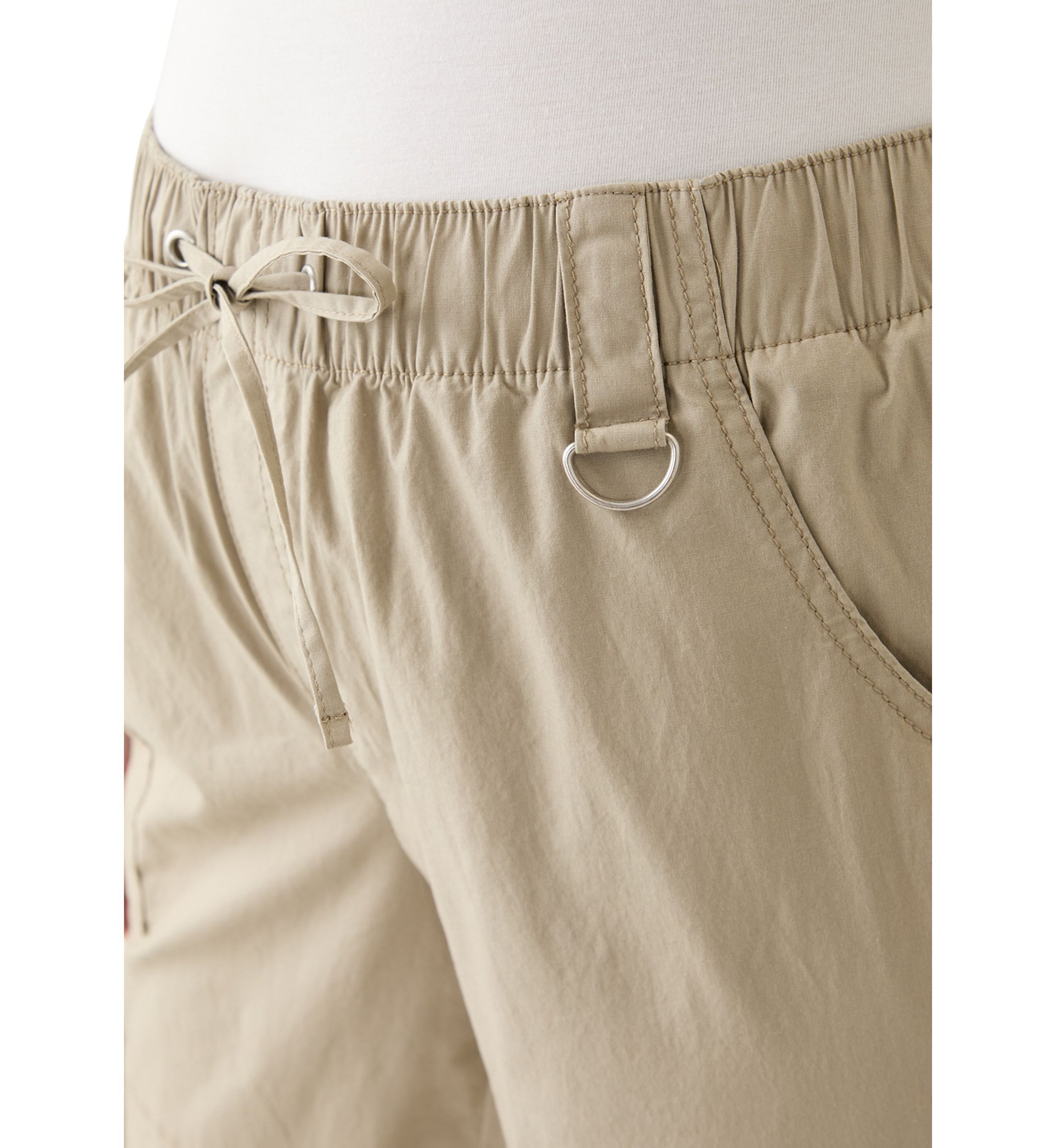 Plus Size Cargo Parachute Pants