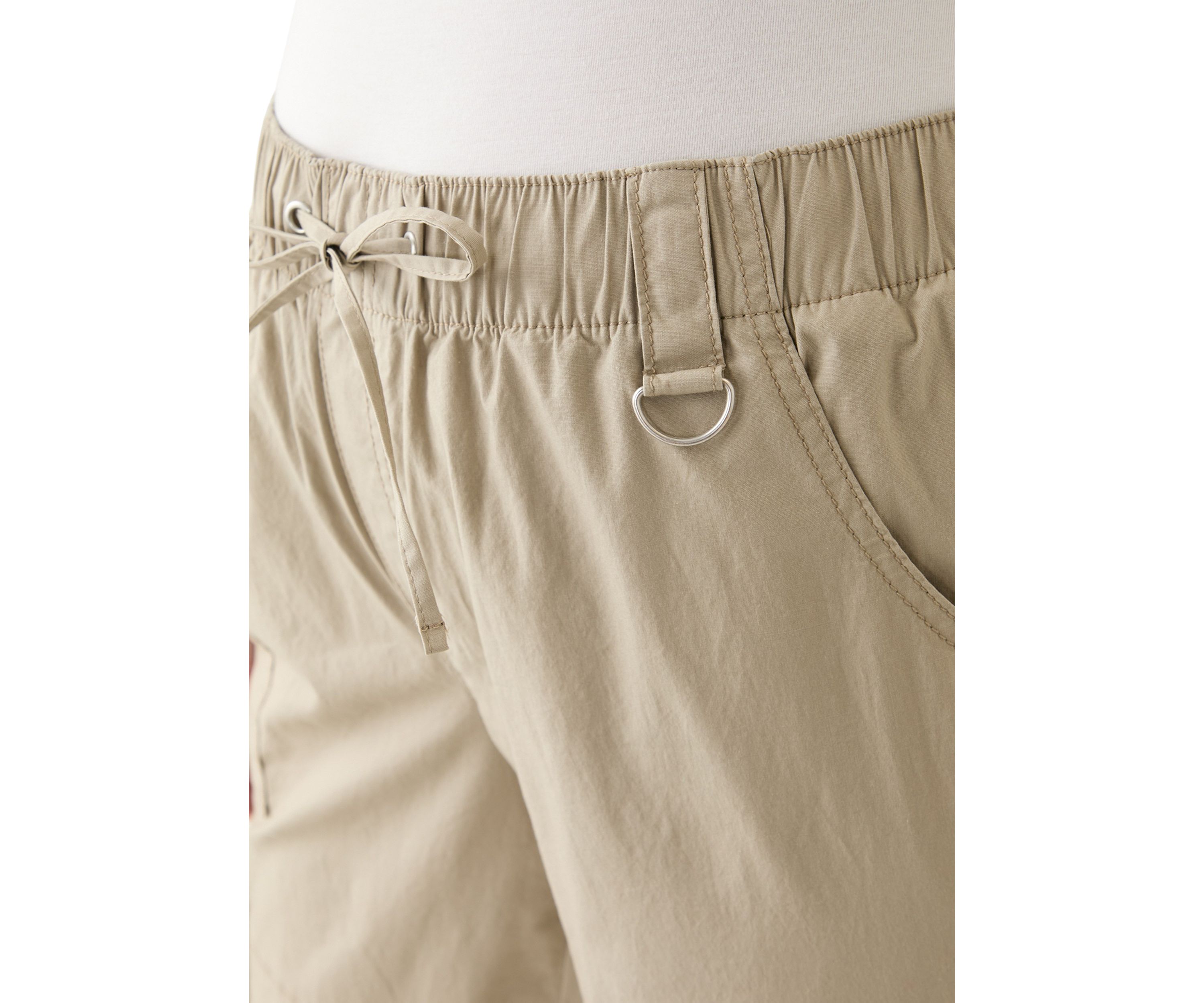 Plus Size Cargo Parachute Pants