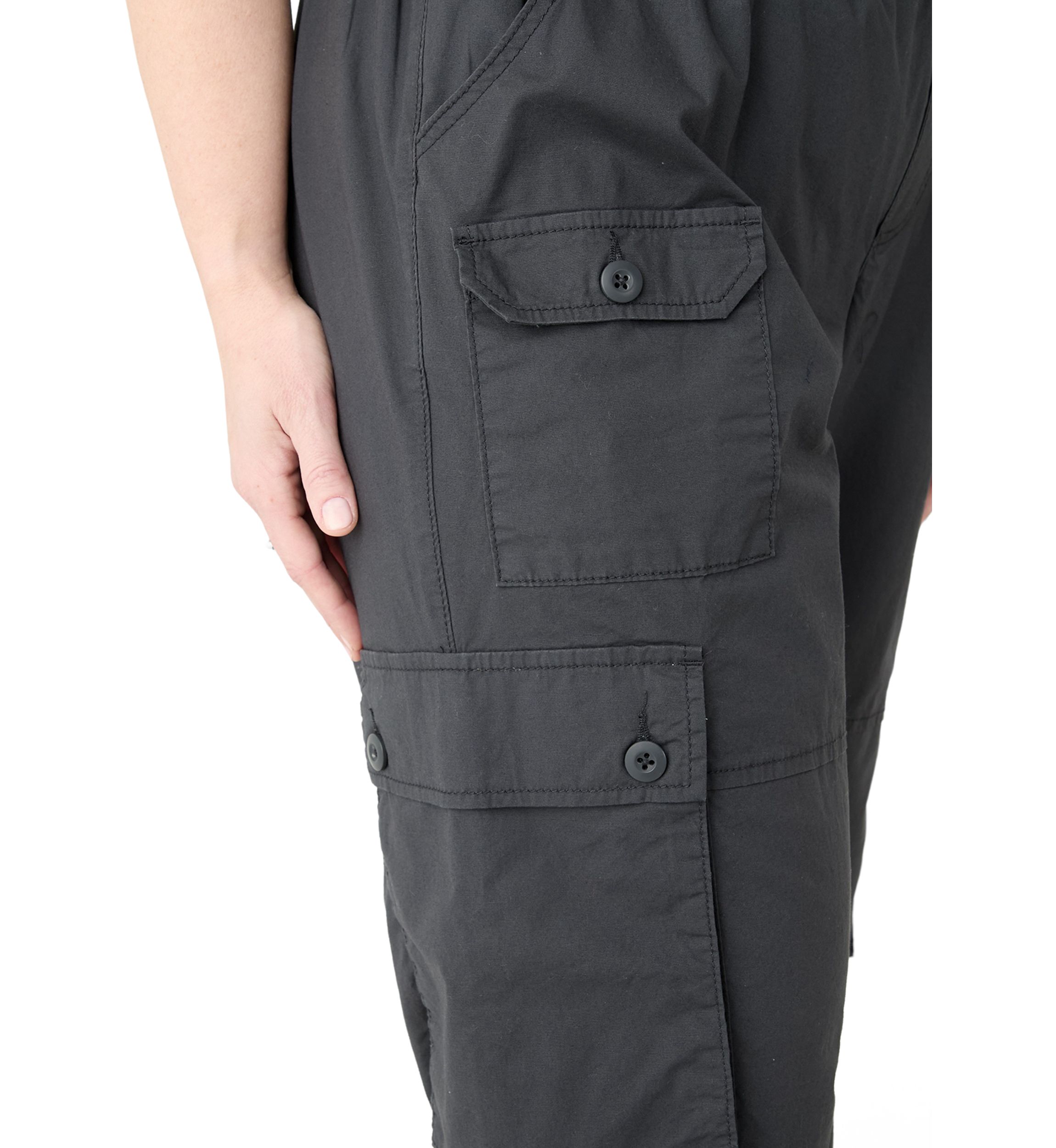 Plus Size Cargo Parachute Pants