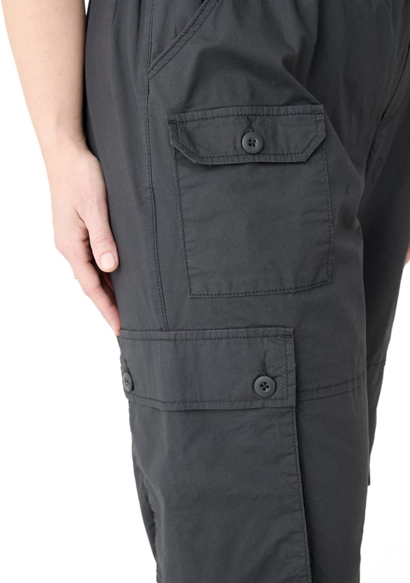 Plus Size Cargo Parachute Pants
