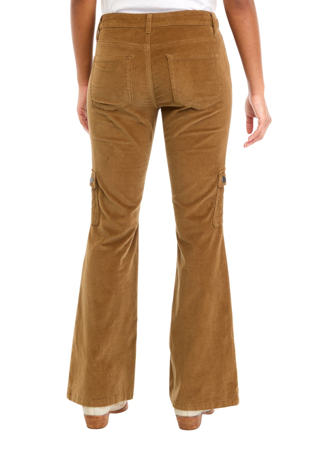Womens Corduroy Moto Bootcut Pants