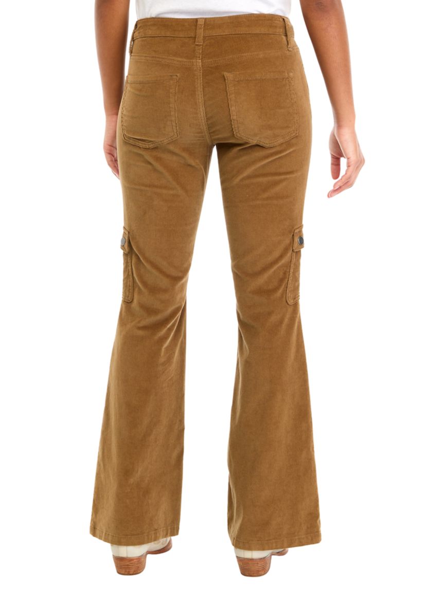 Womens Corduroy Moto Bootcut Pants
