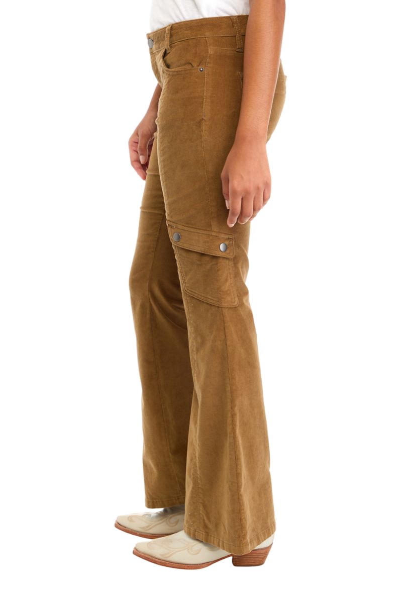 Womens Corduroy Moto Bootcut Pants