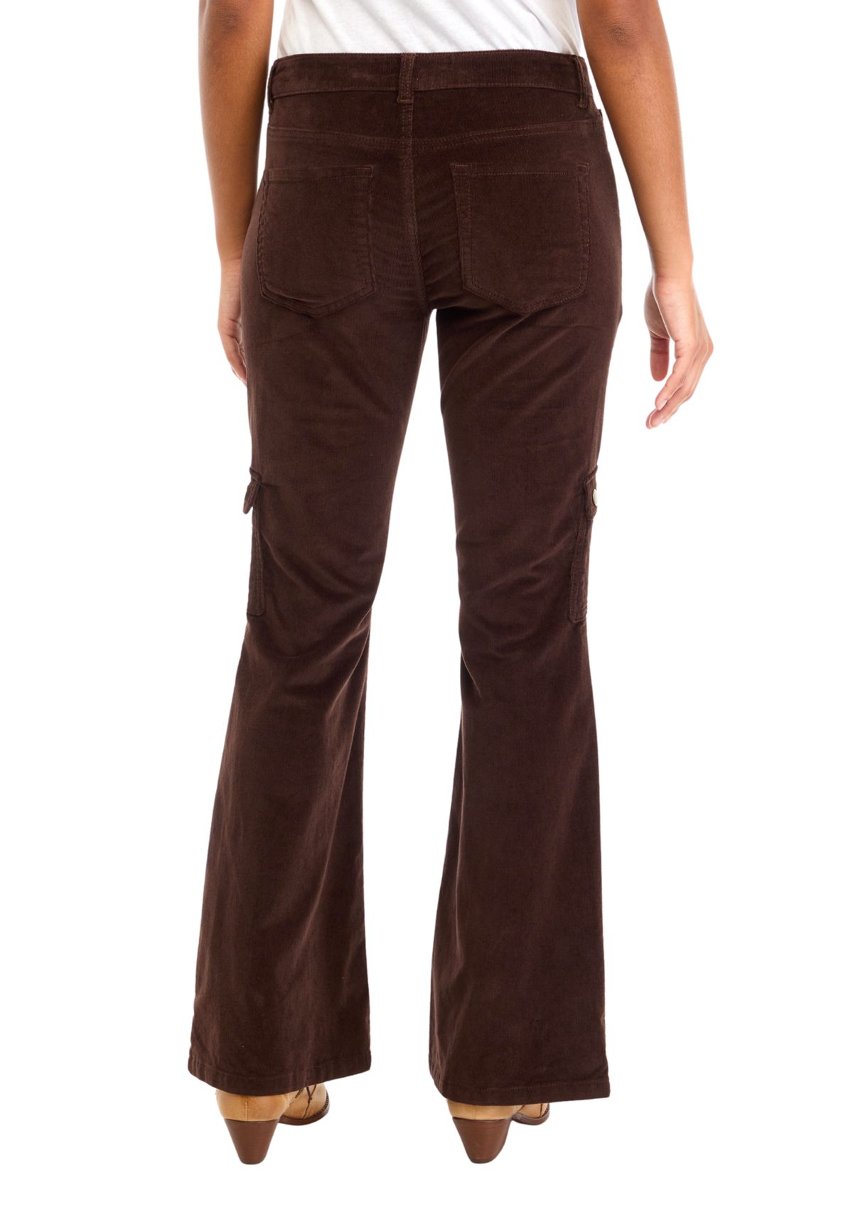 Womens Corduroy Moto Bootcut Pants