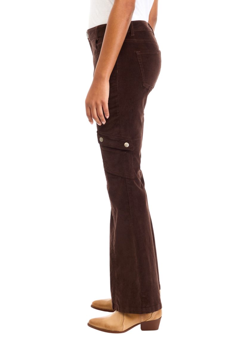 Womens Corduroy Moto Bootcut Pants