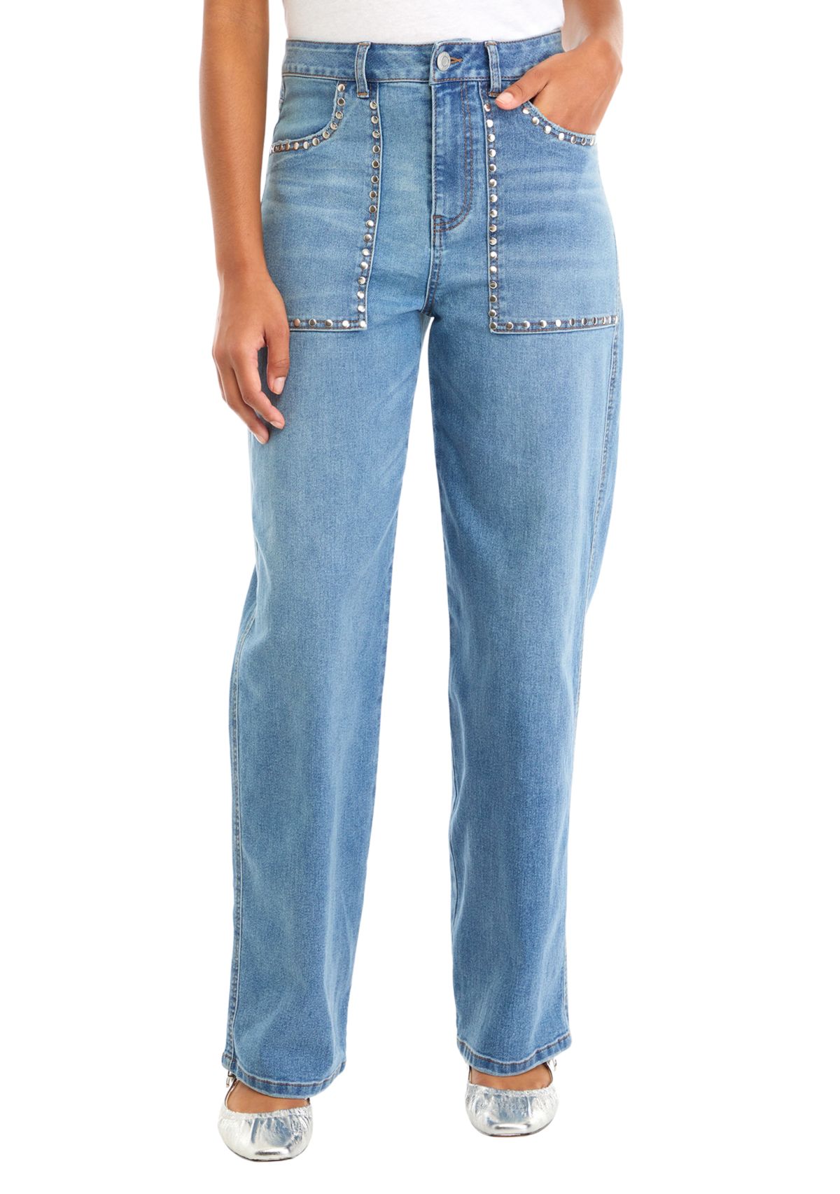 Womens Studded Jeans
