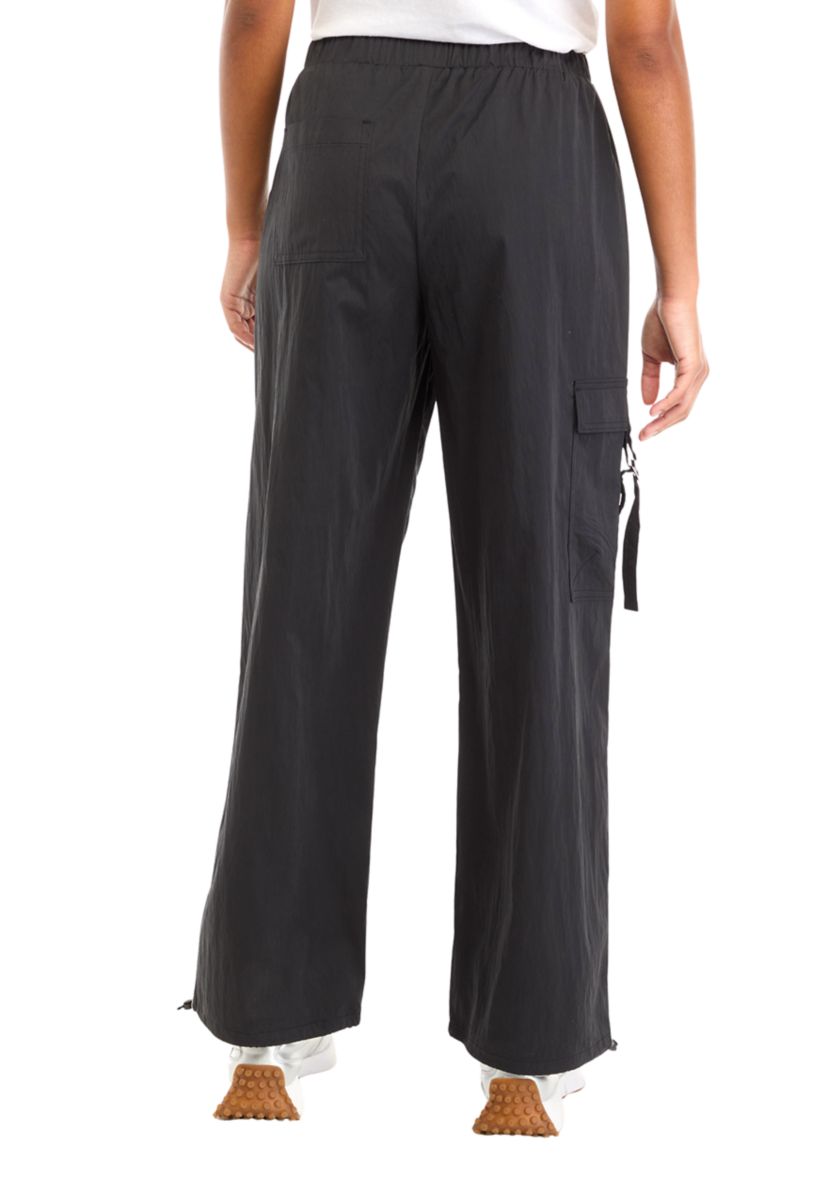 Womens Sueded Nylon Parachute Pants