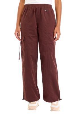 Vanilla Star Women's Sueded Nylon Parachute Pants