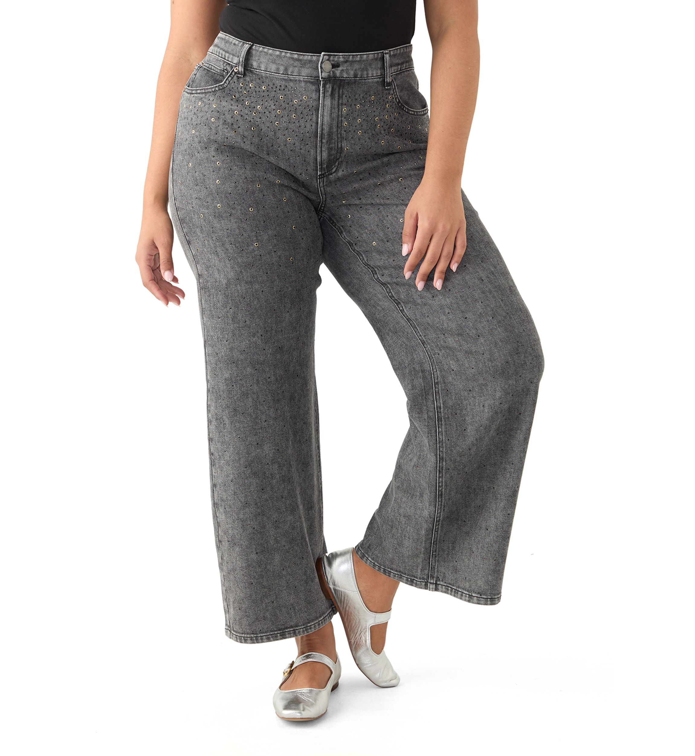 Plus Size Wide Leg Pants