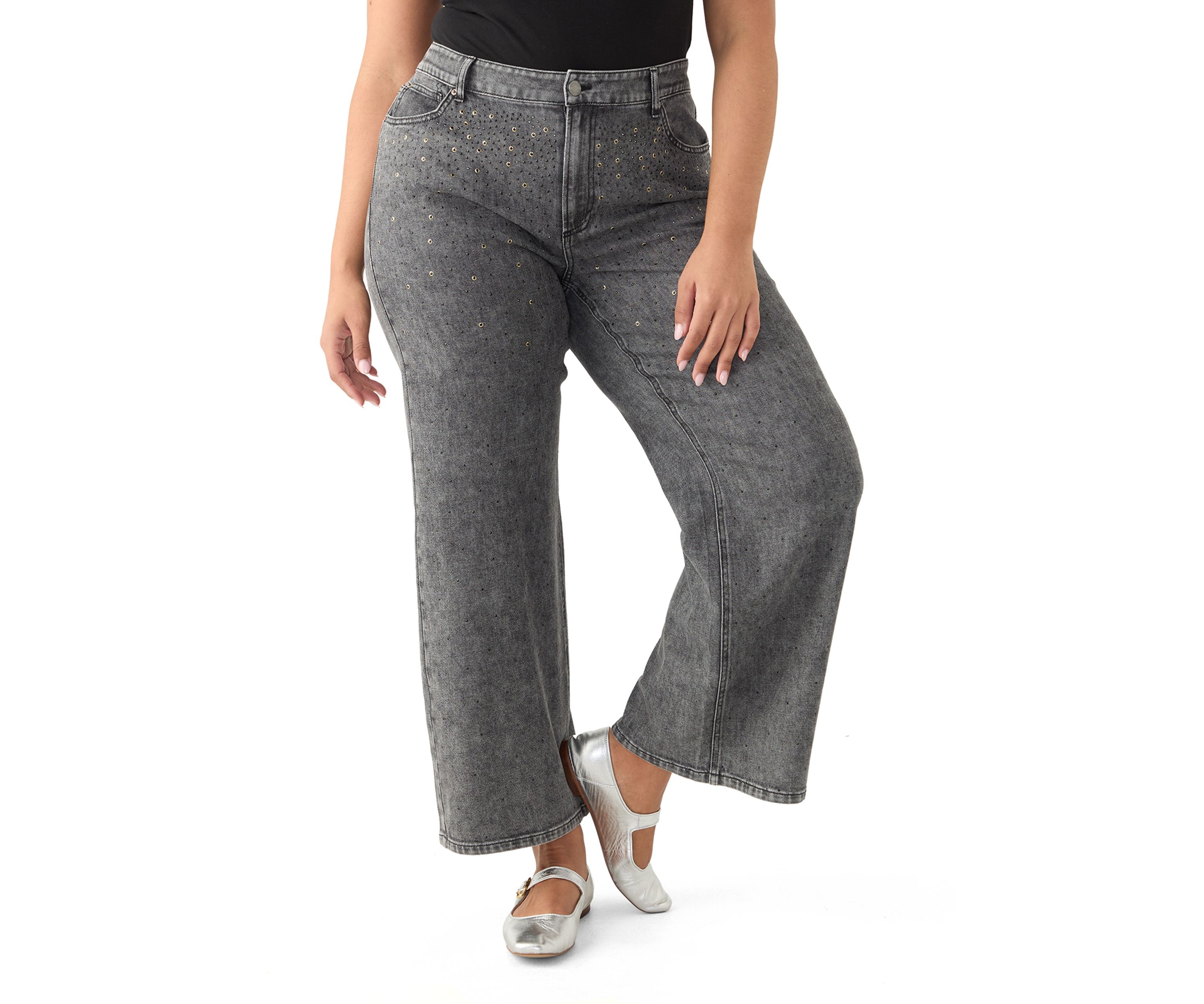 Plus Size Wide Leg Pants