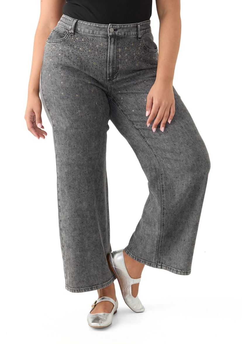 Plus Size Wide Leg Pants