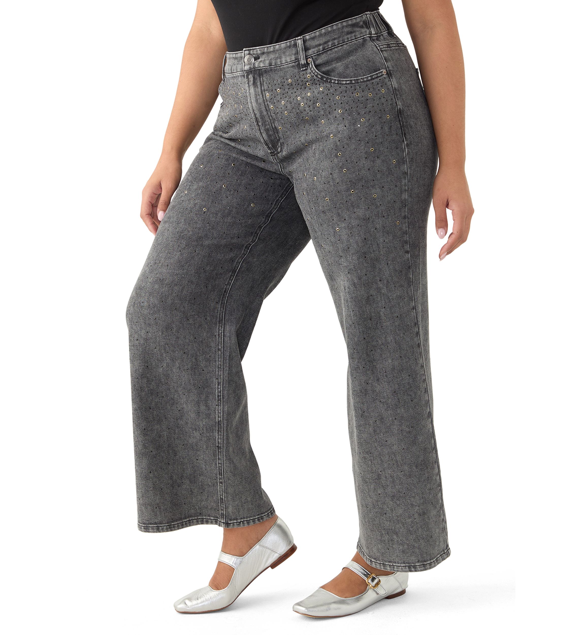 Plus Size Wide Leg Pants