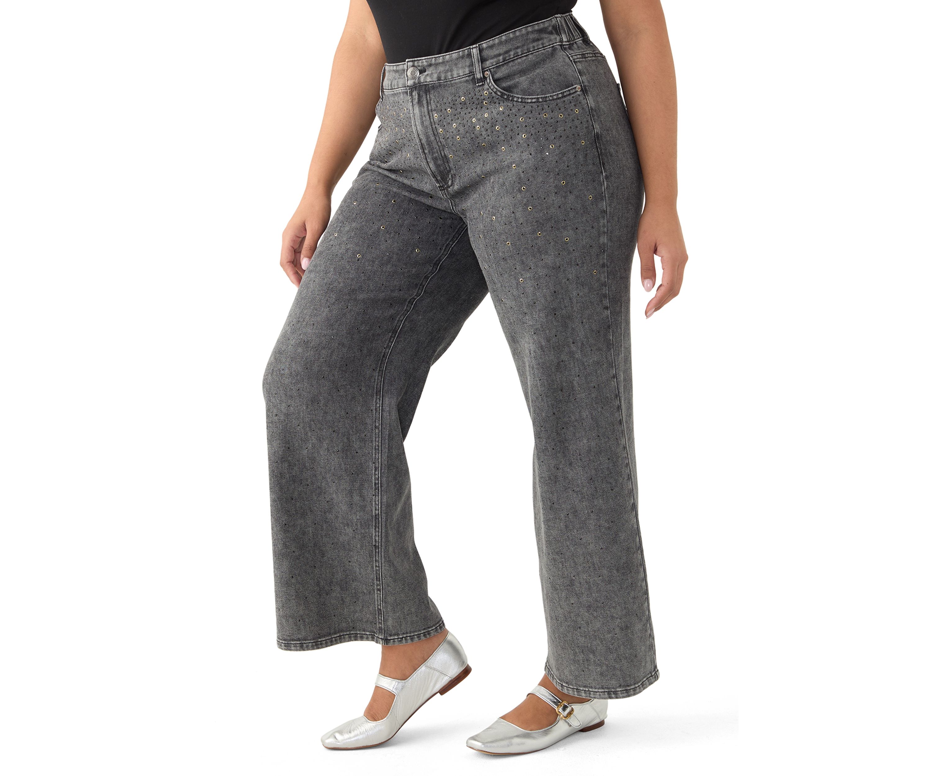 Plus Size Wide Leg Pants