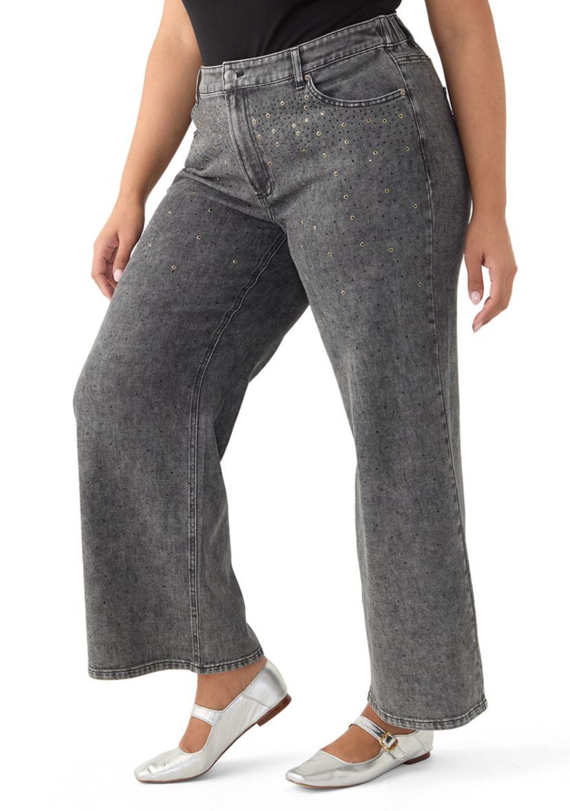 Plus Size Wide Leg Pants