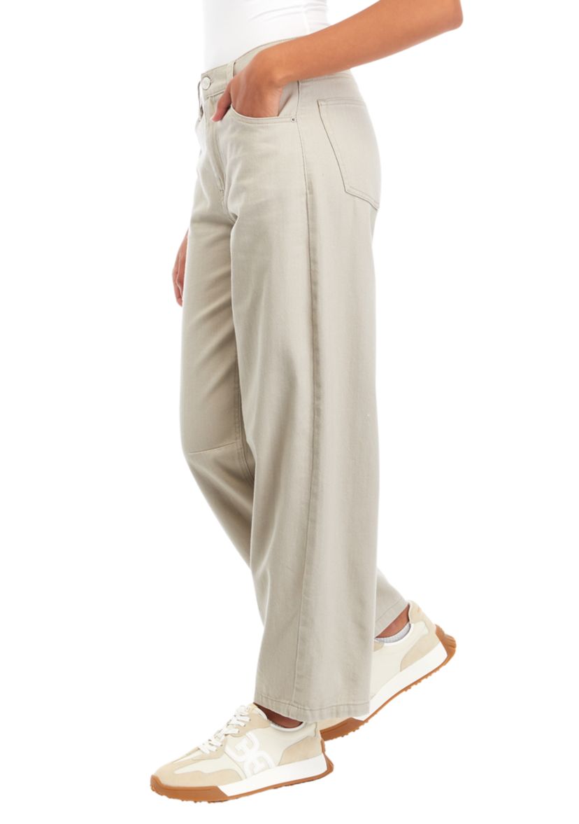 Juniors Buckle Back Curved Jeans 