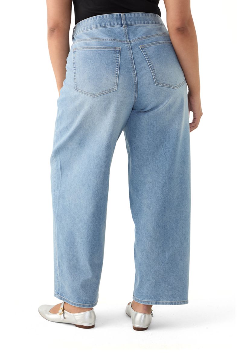Plus Size Embellished Wide Leg Pants 