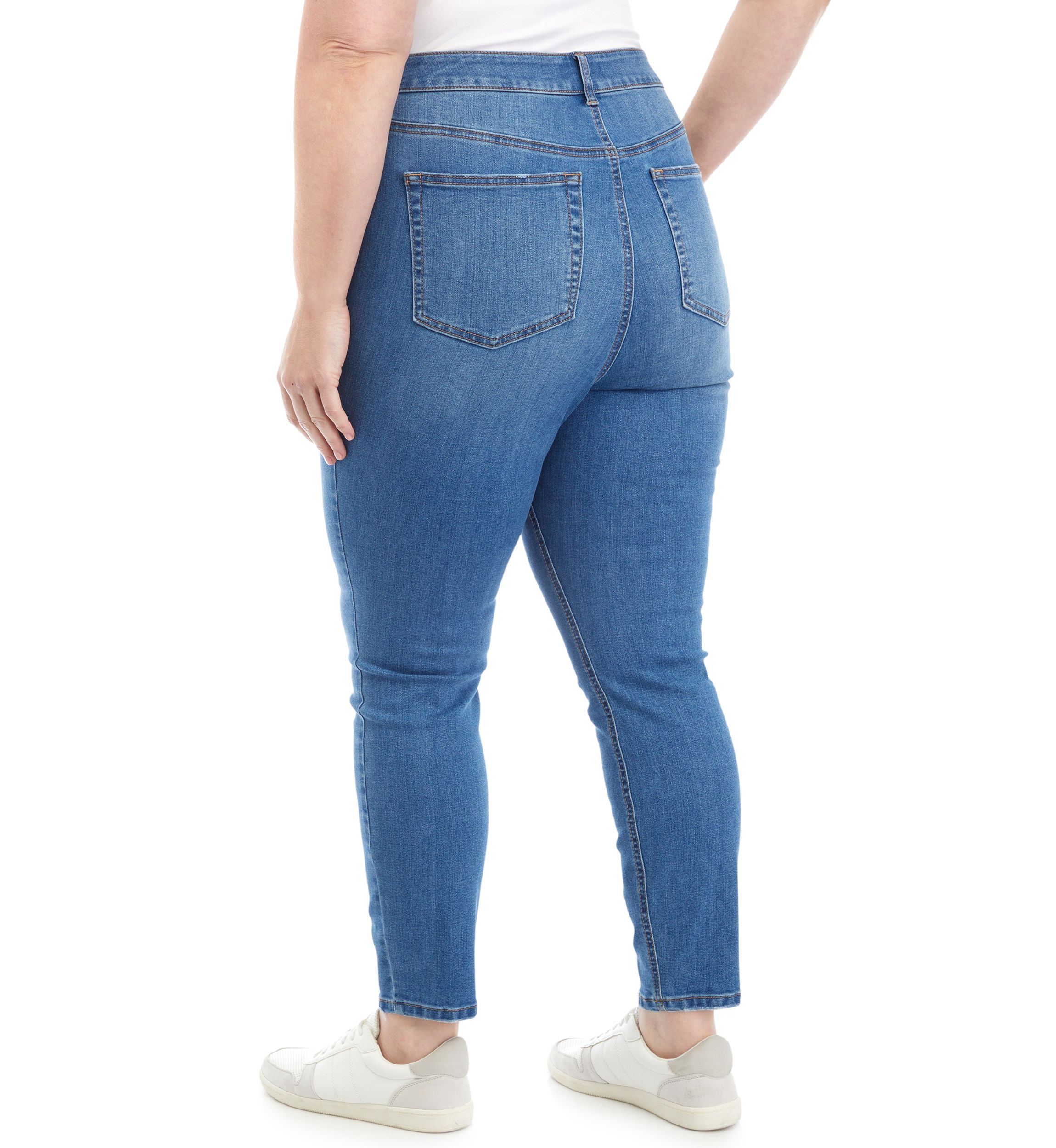   Plus Size High Rise Skinny Jeans 