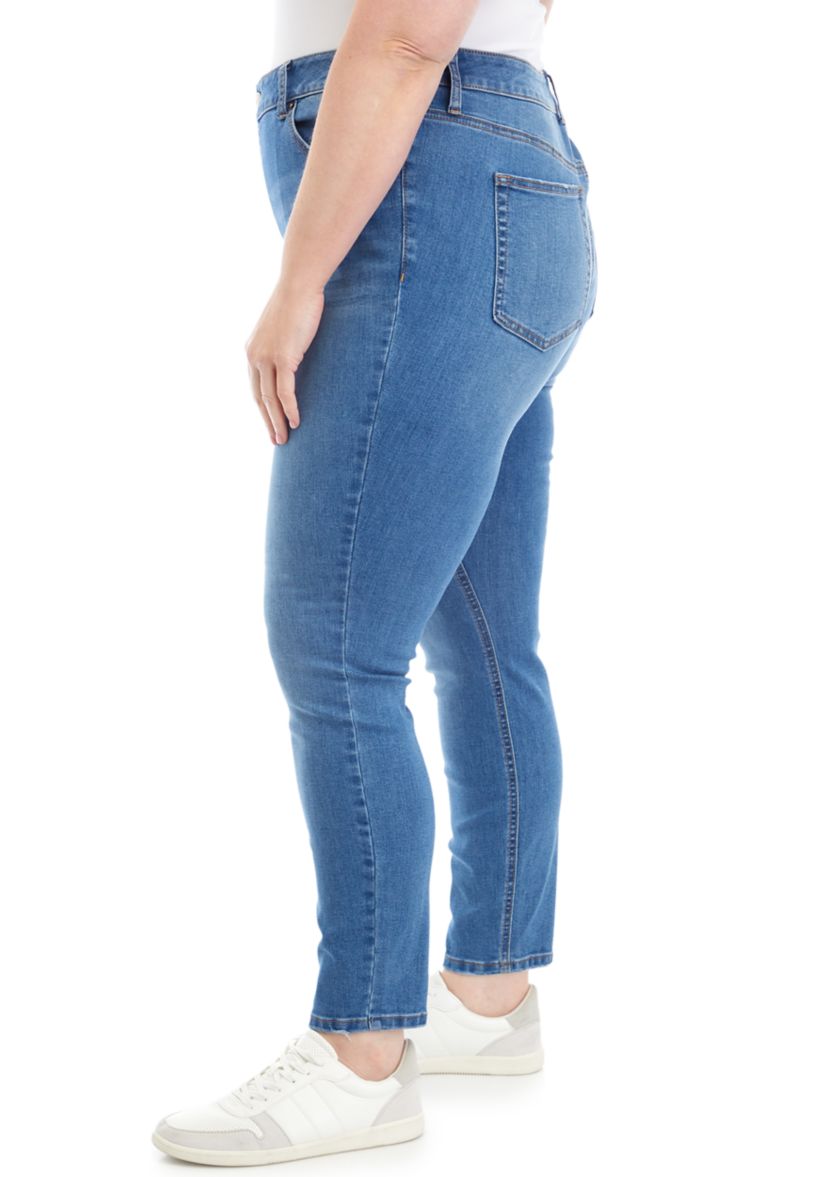   Plus Size High Rise Skinny Jeans 