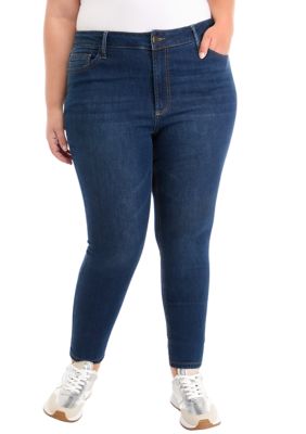 Vanilla Star Women's Plus Size High Rise Skinny Jeans, 24