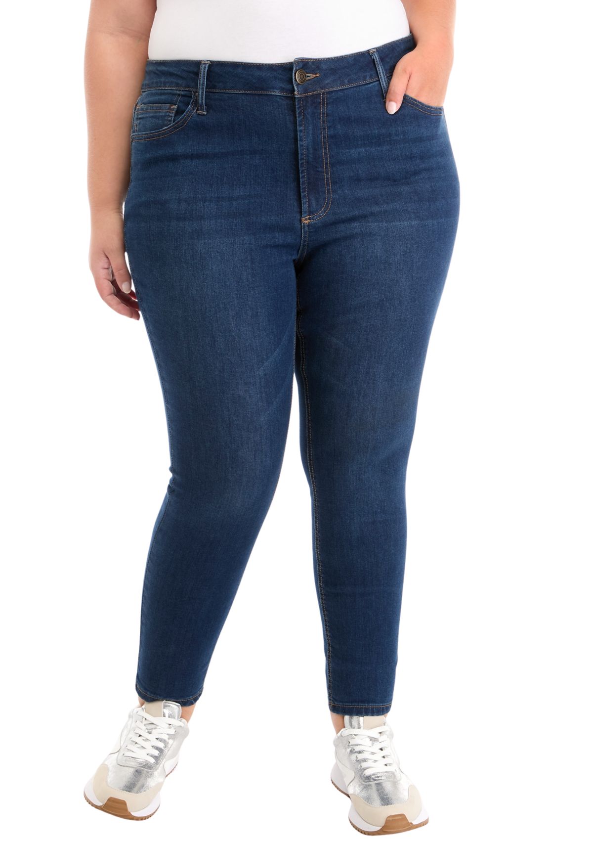 Plus Size High Rise Skinny Jeans