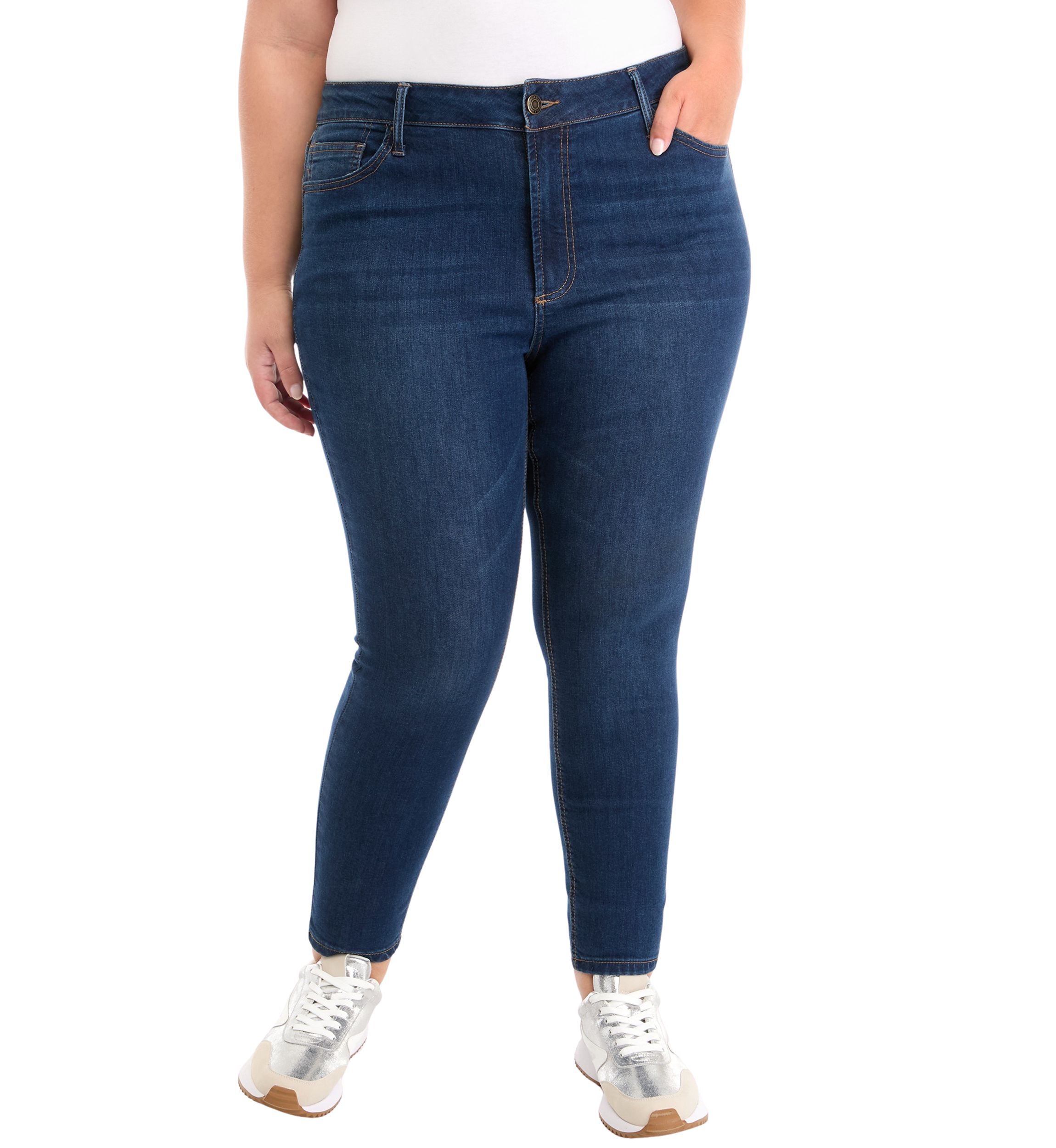Plus Size High Rise Skinny Jeans