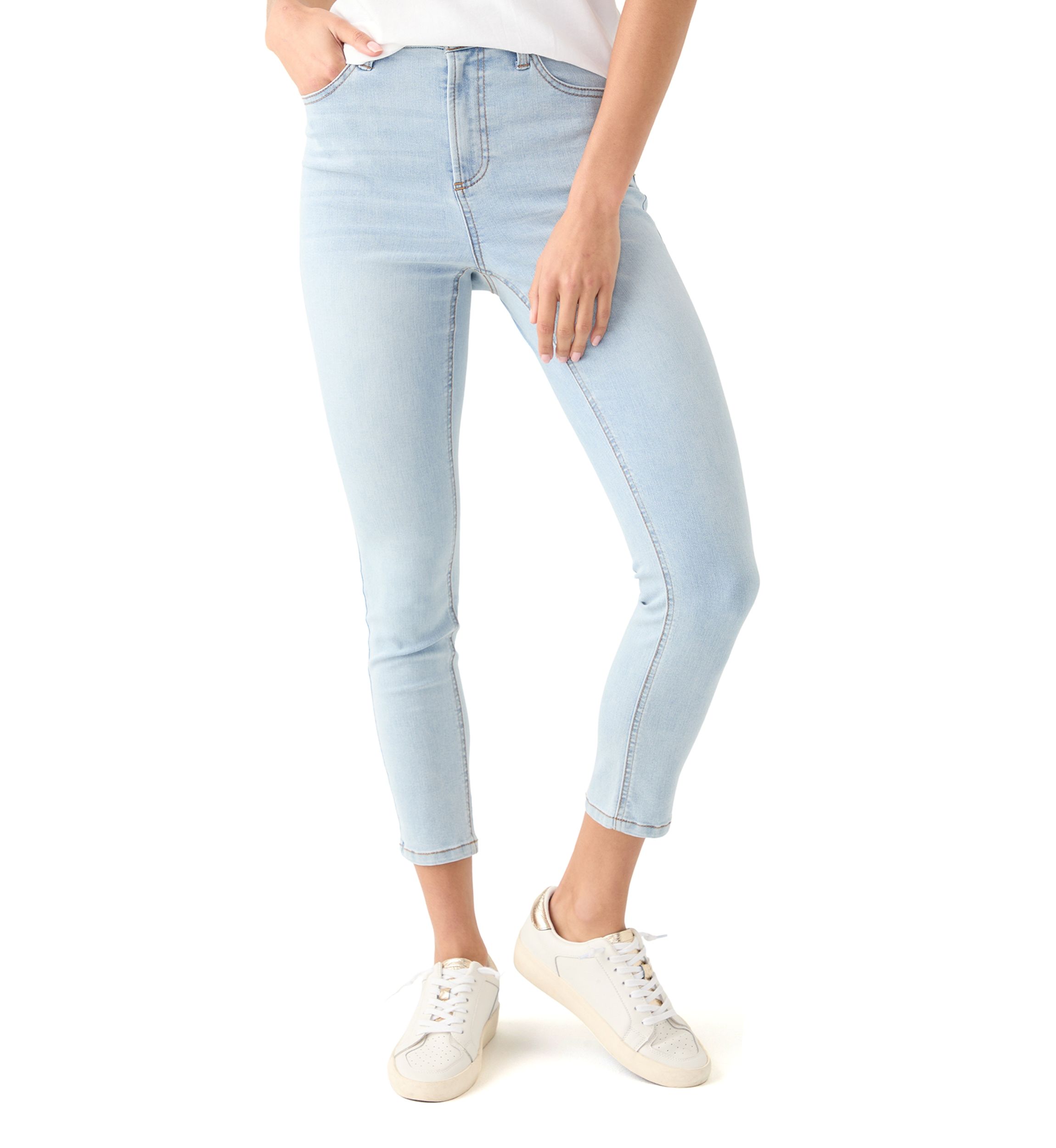 Womens High Rise Skinny Jeans