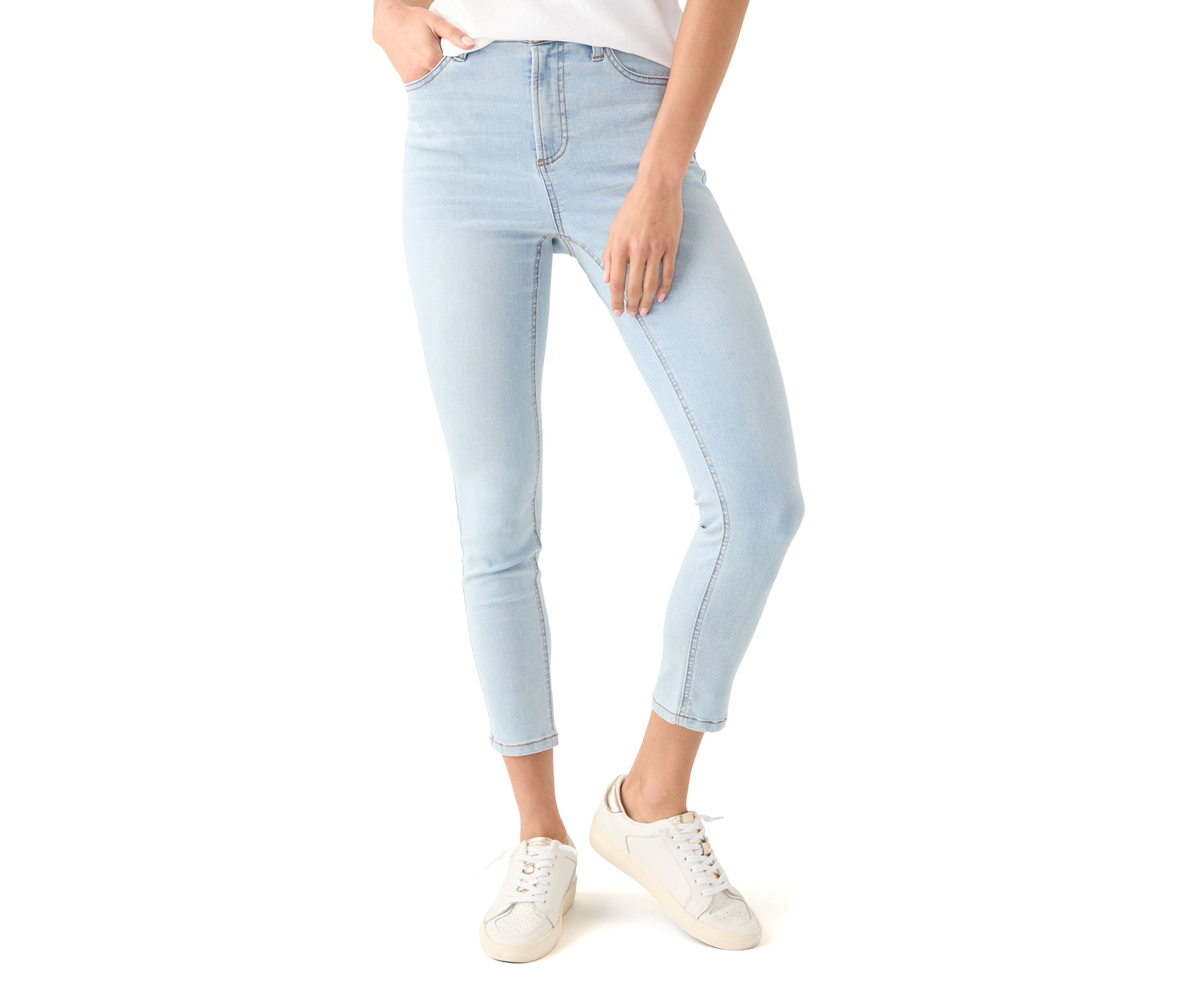 Womens High Rise Skinny Jeans