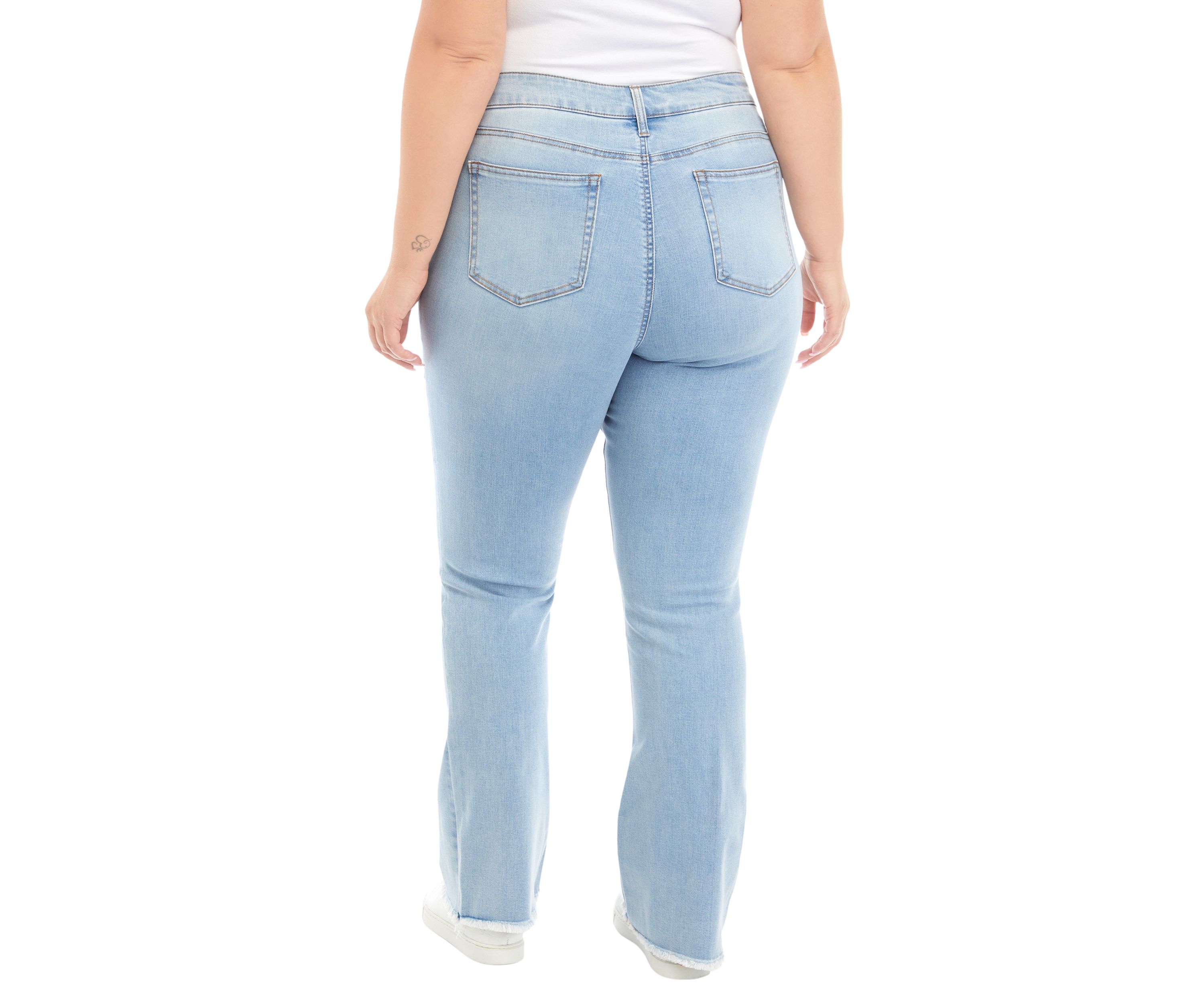 Plus Size  Mid Rise Bootcut Jeans