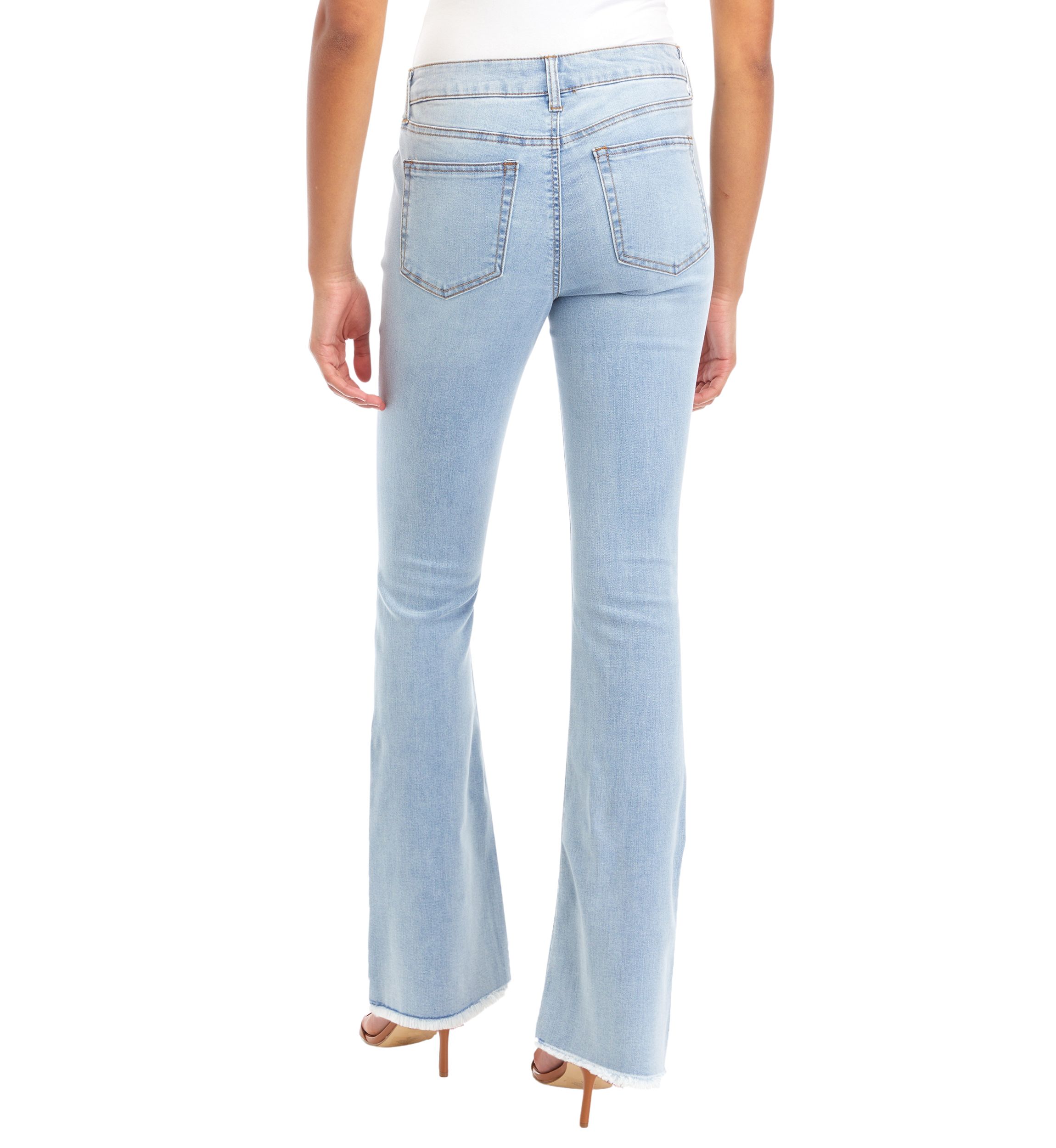 Juniors Mid Rise Bootcut Jeans
