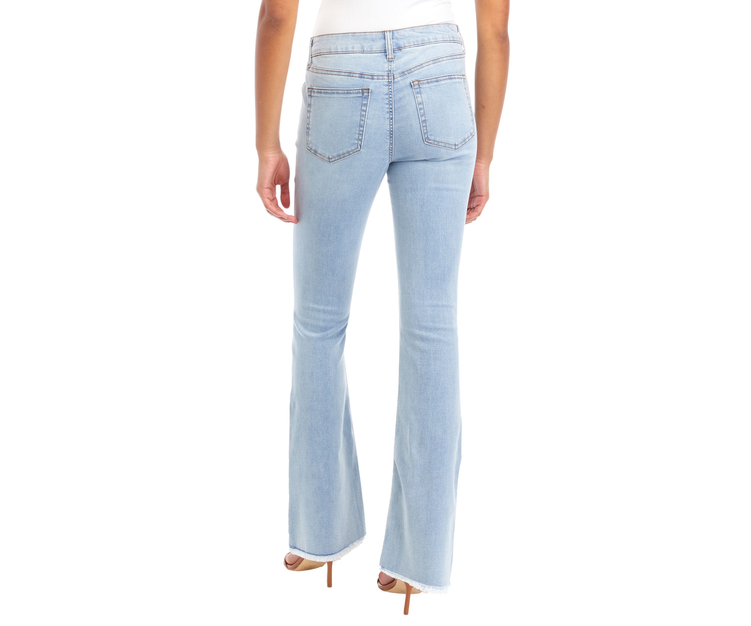 Juniors Mid Rise Bootcut Jeans