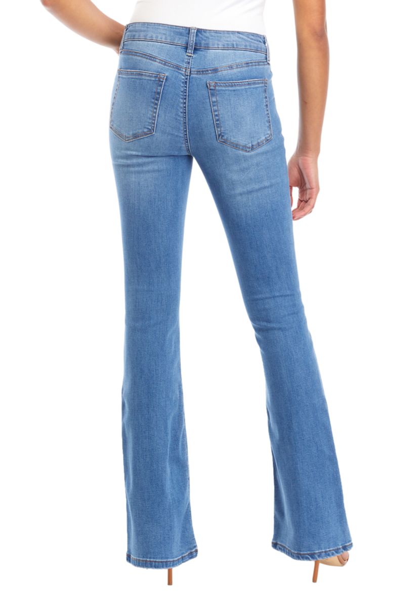 Juniors Mid Rise Bootcut Jeans