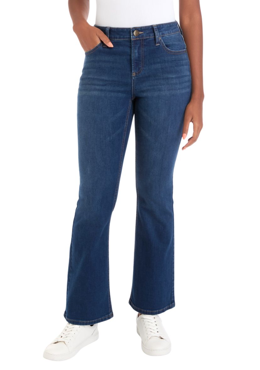 Womens Mid Rise Bootcut Jeans