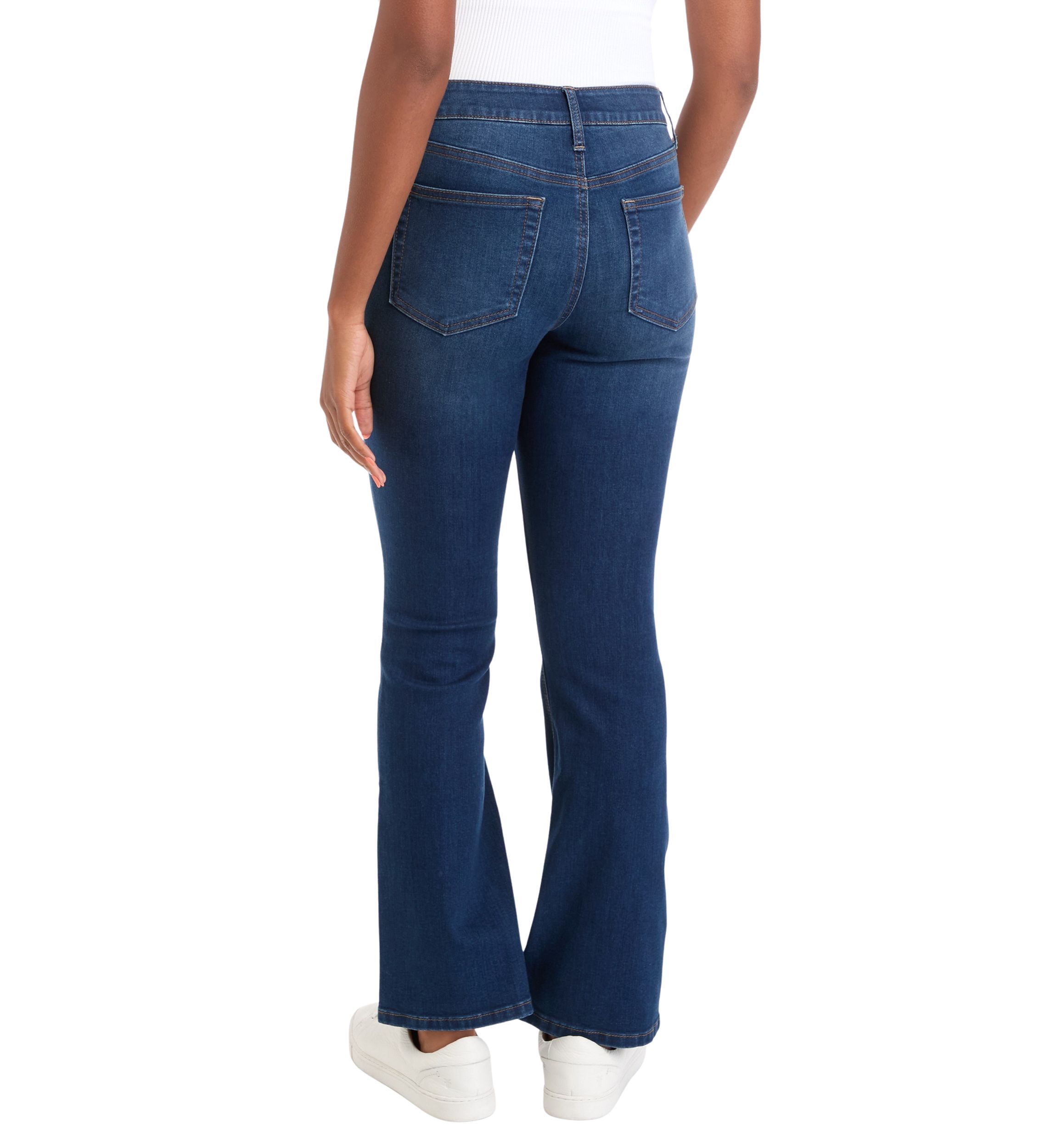 Womens Mid Rise Bootcut Jeans