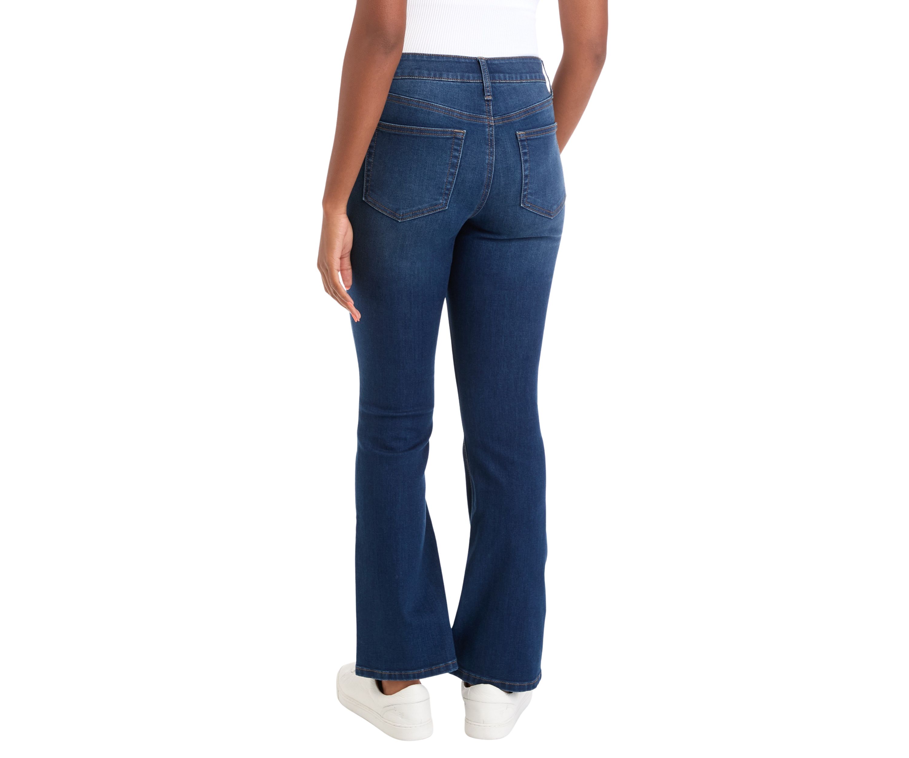 Womens Mid Rise Bootcut Jeans