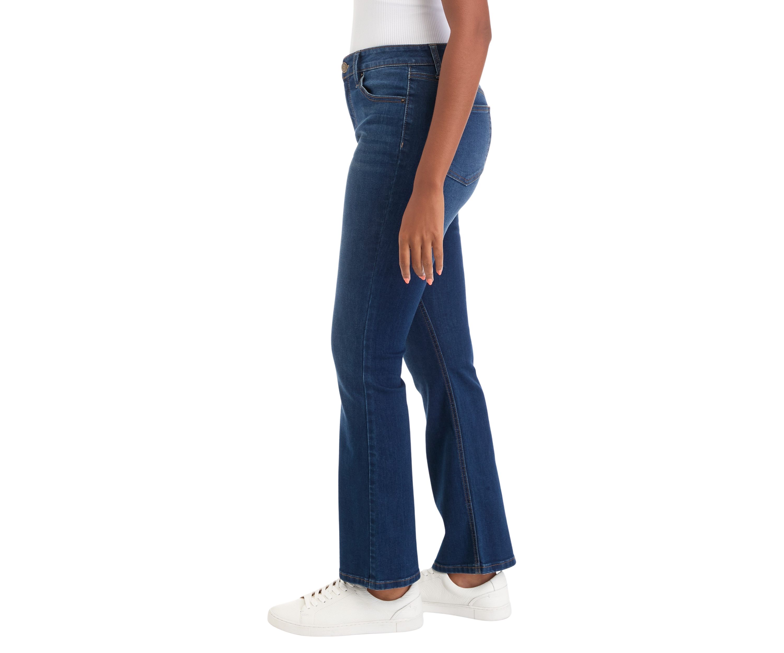 Womens Mid Rise Bootcut Jeans