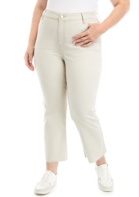 Vanilla Star Women's Plus Size High Rise Flare Jeans