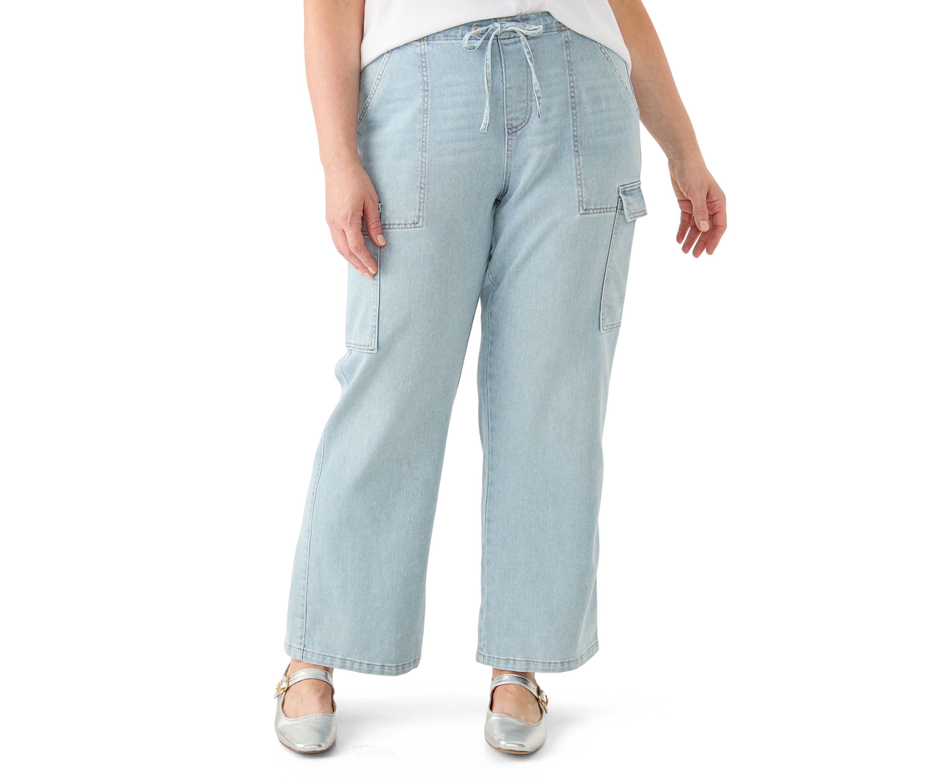Plus Size Pull On Cargo Pants