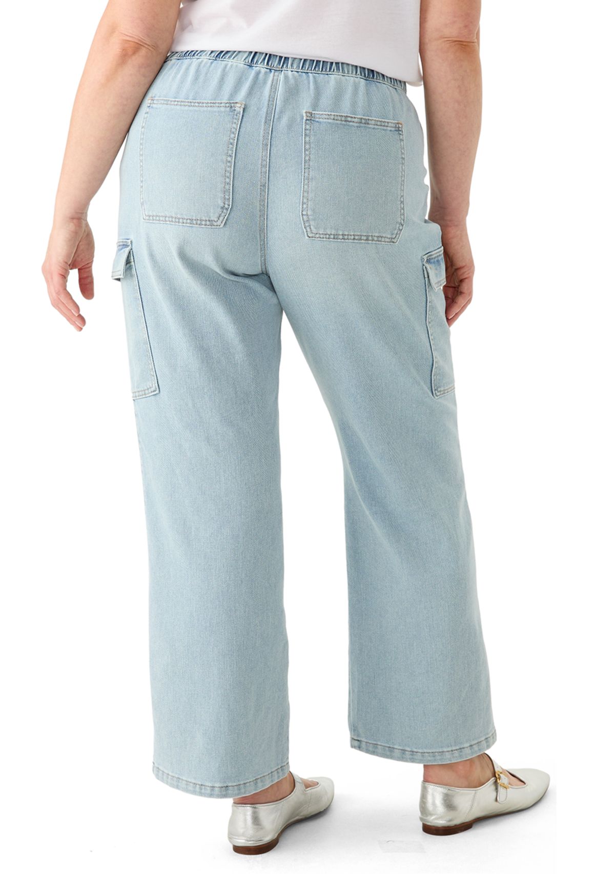Plus Size Pull On Cargo Pants