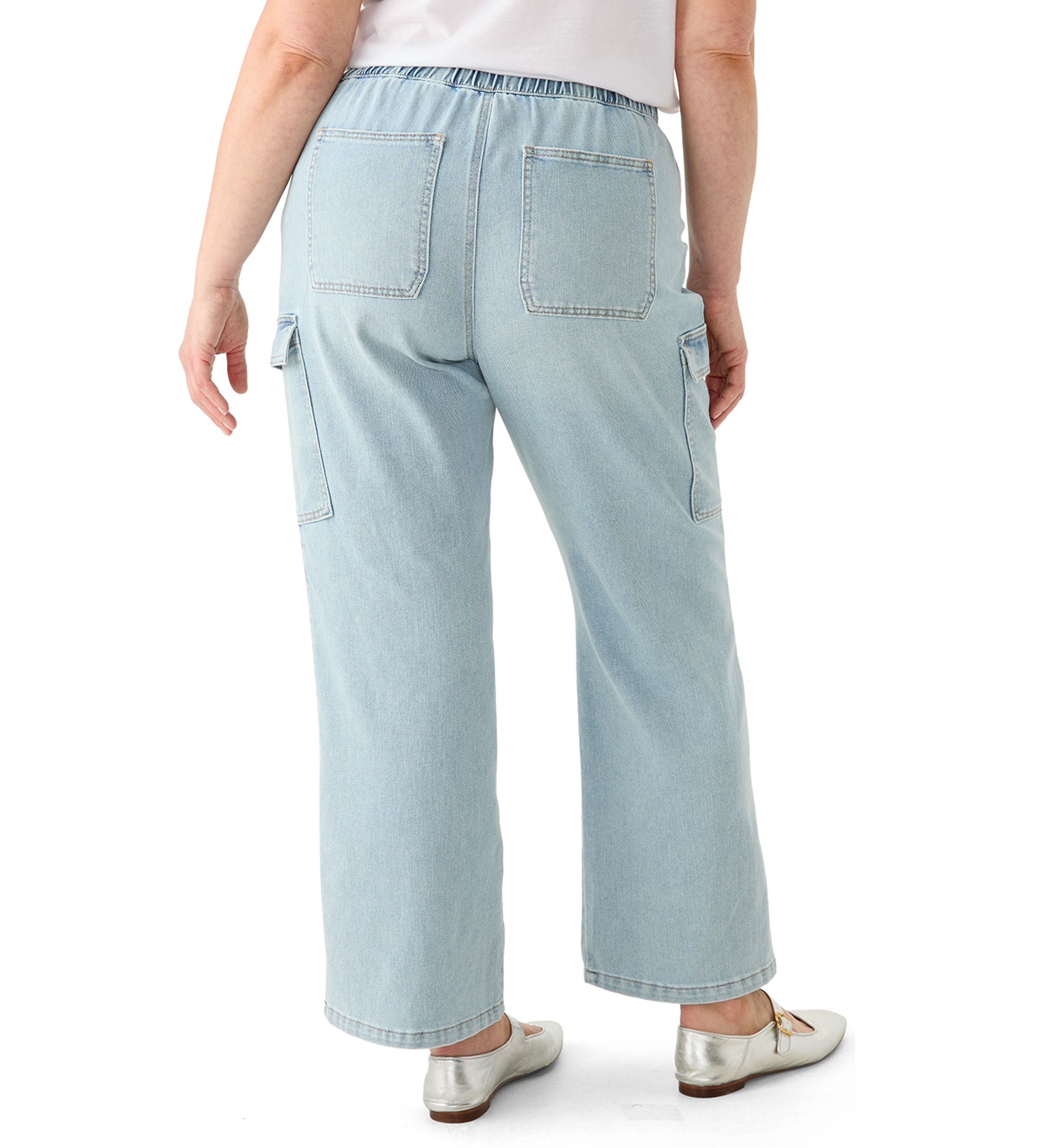 Plus Size Pull On Cargo Pants