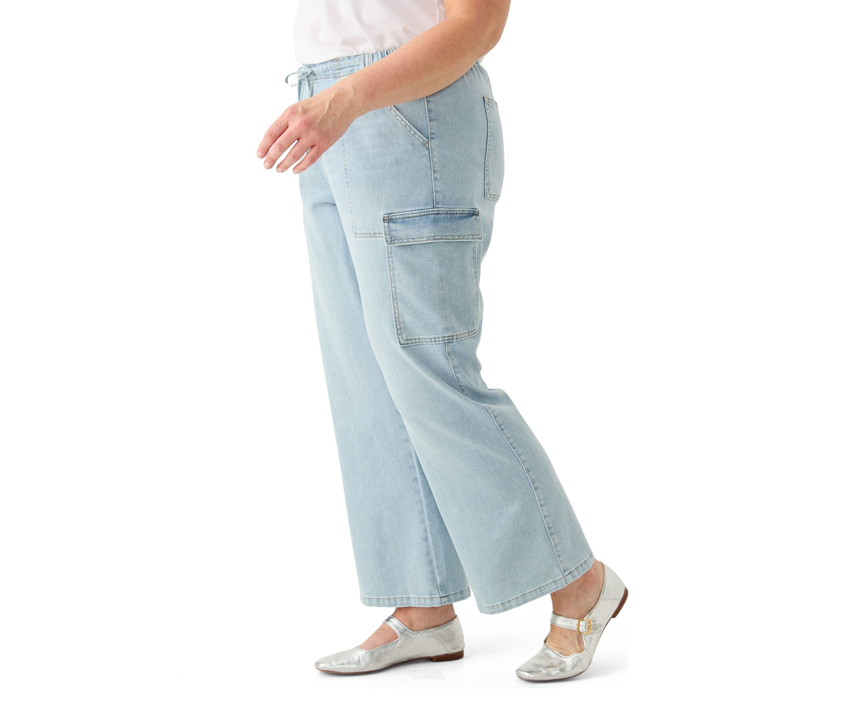 Plus Size Pull On Cargo Pants