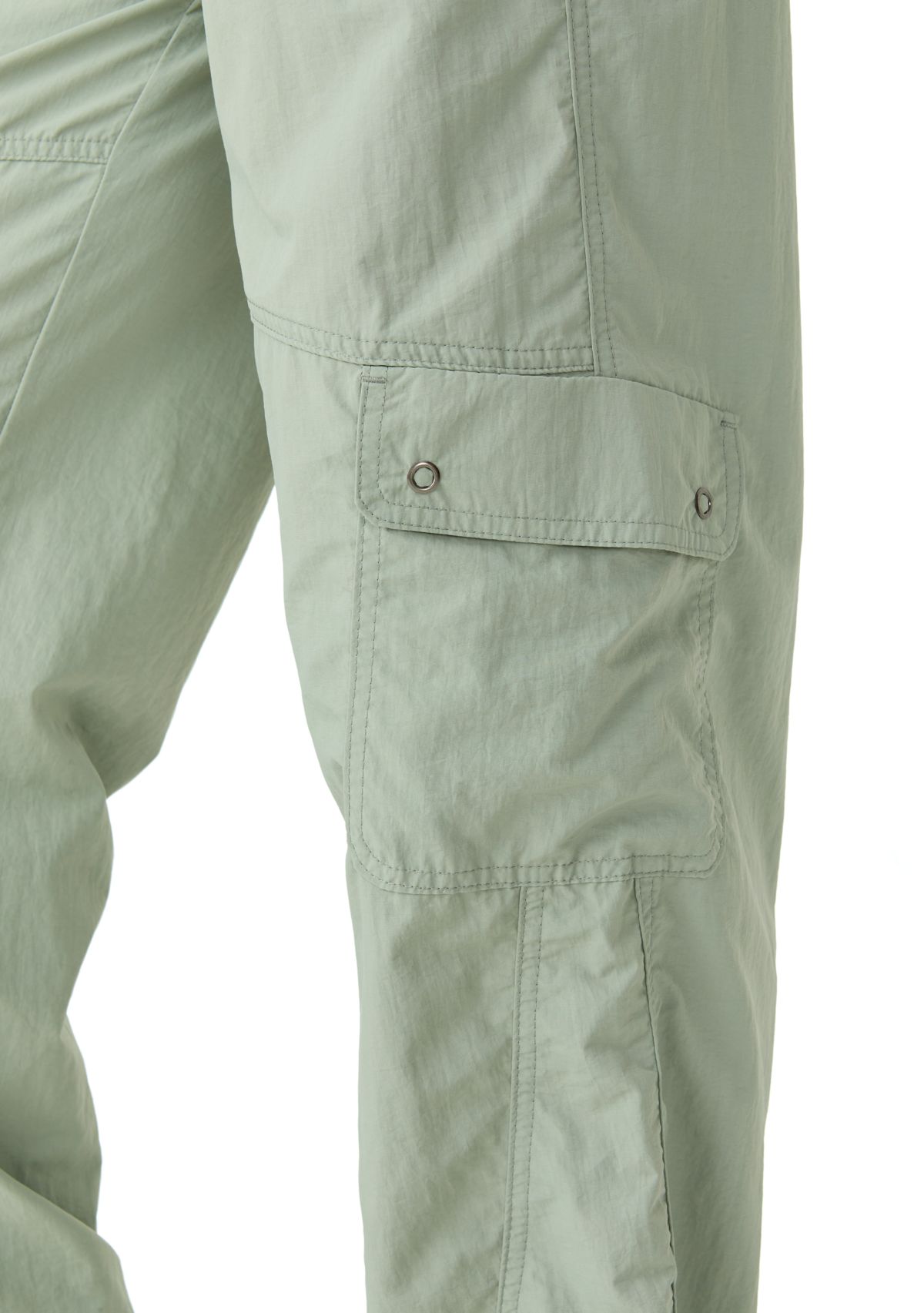 Womens Rib Waist Cargo Pants