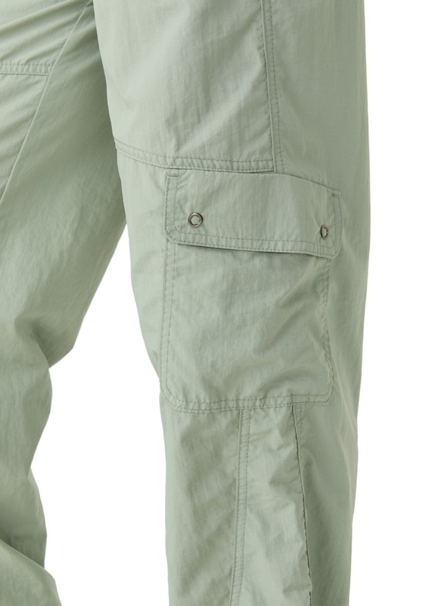 Womens Rib Waist Cargo Pants