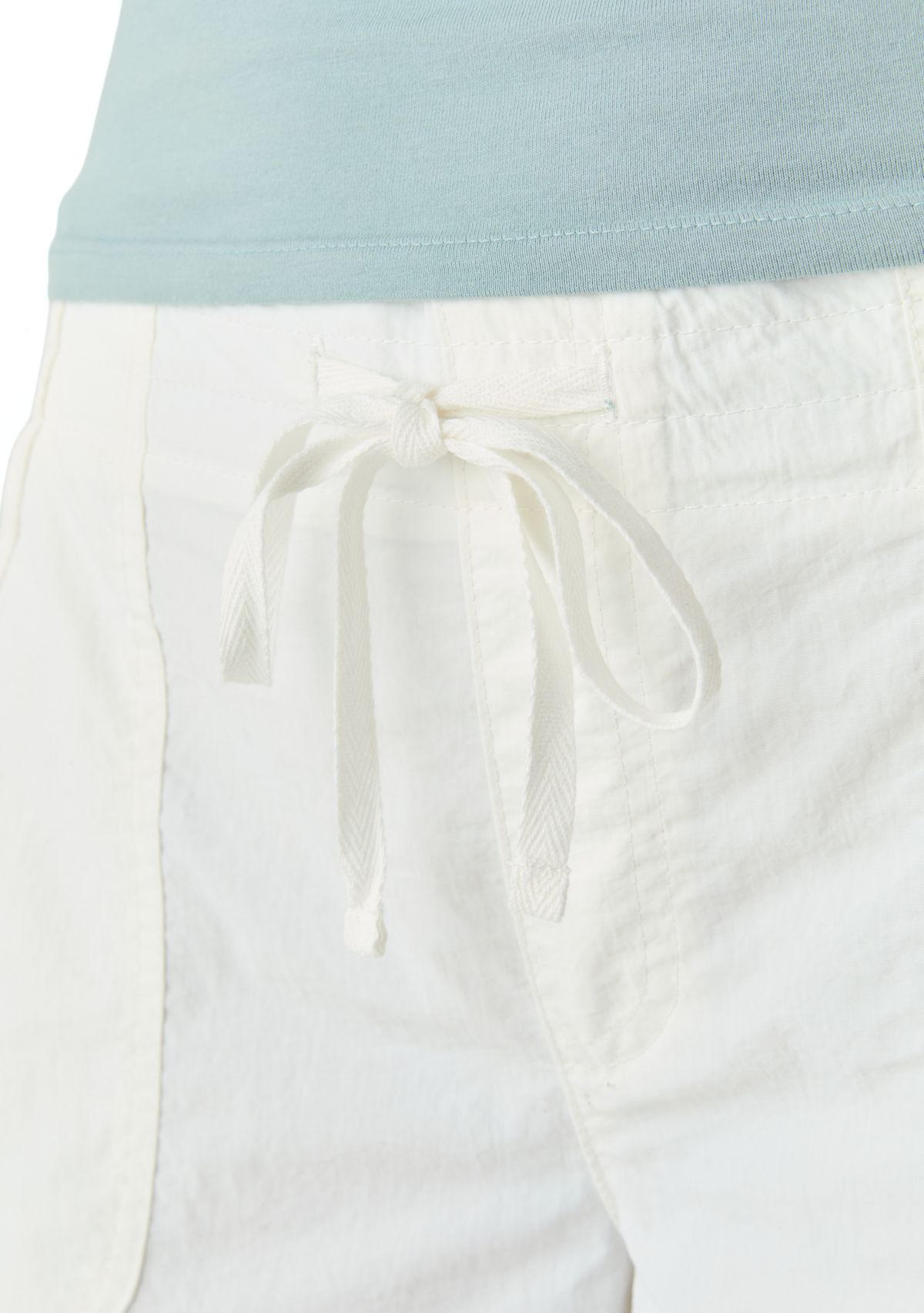 Womens Rib Waist Cargo Pants